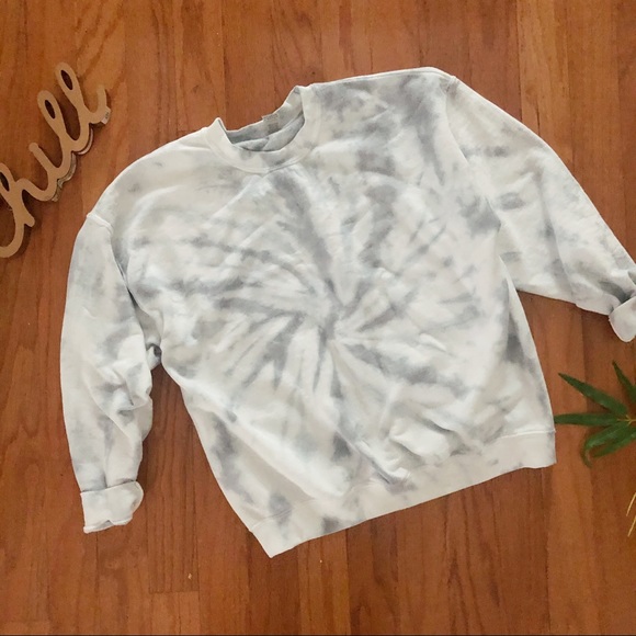 NEW Gray Spiral Tie dye sweatshirt S-5X Tops - Picture 3 of 4